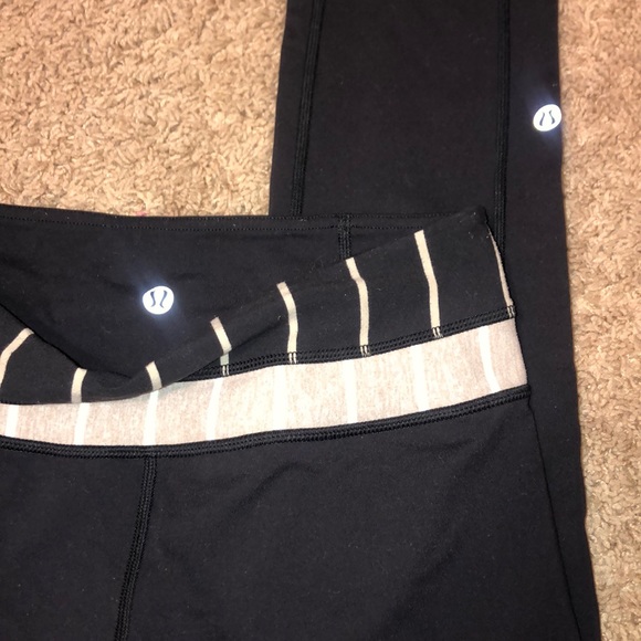Black lululemon straight legged leggings. - Picture 2 of 2